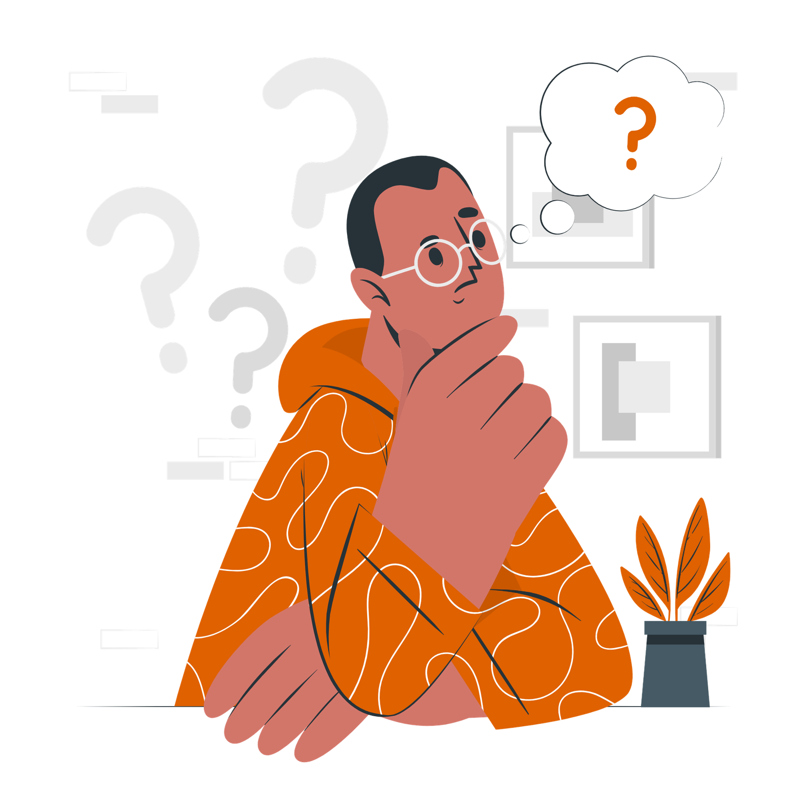 Thinking creative illustration